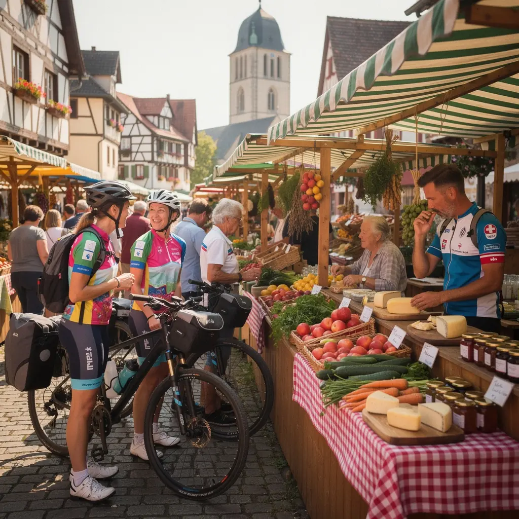 Fahrradkarten und Routenplaner auf einem Tisch, bereit für die nächste Tour.
